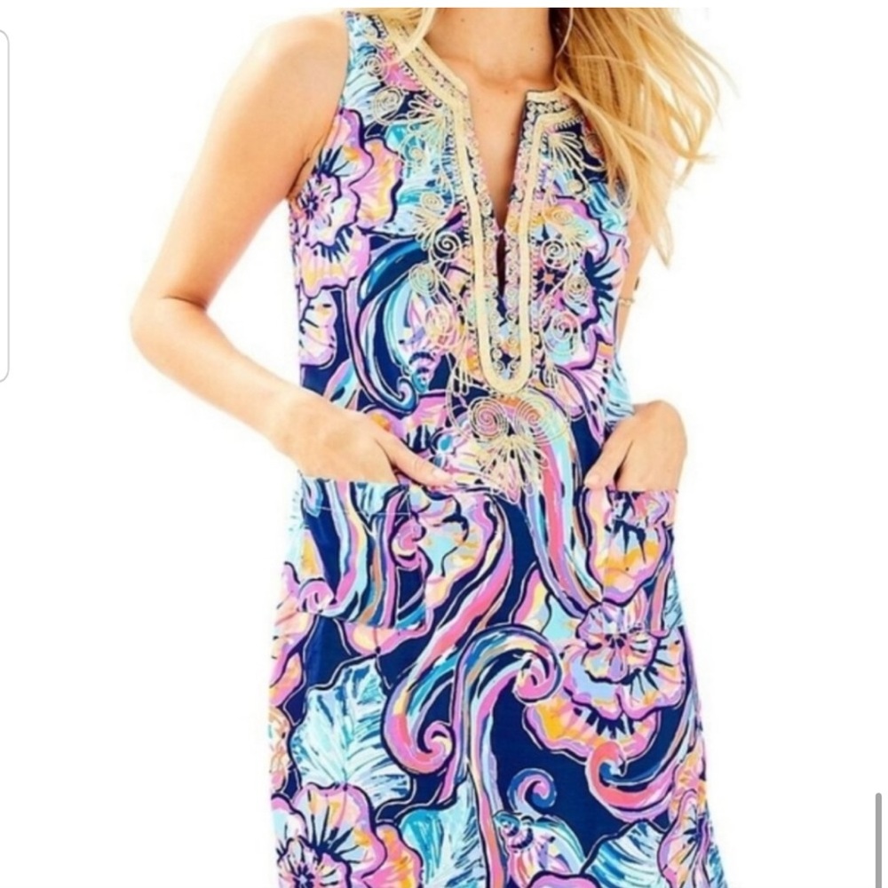 Lilly Pulitzer Carlotta Nauti Navy Boho Bateau